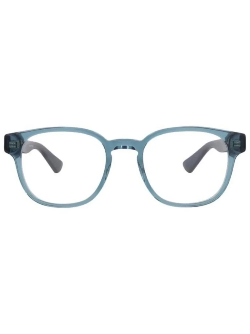 New Gucci Mens Square/Rectangle Blue Blue Transparent Fashion Designer Eyeglasse